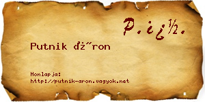 Putnik Áron névjegykártya